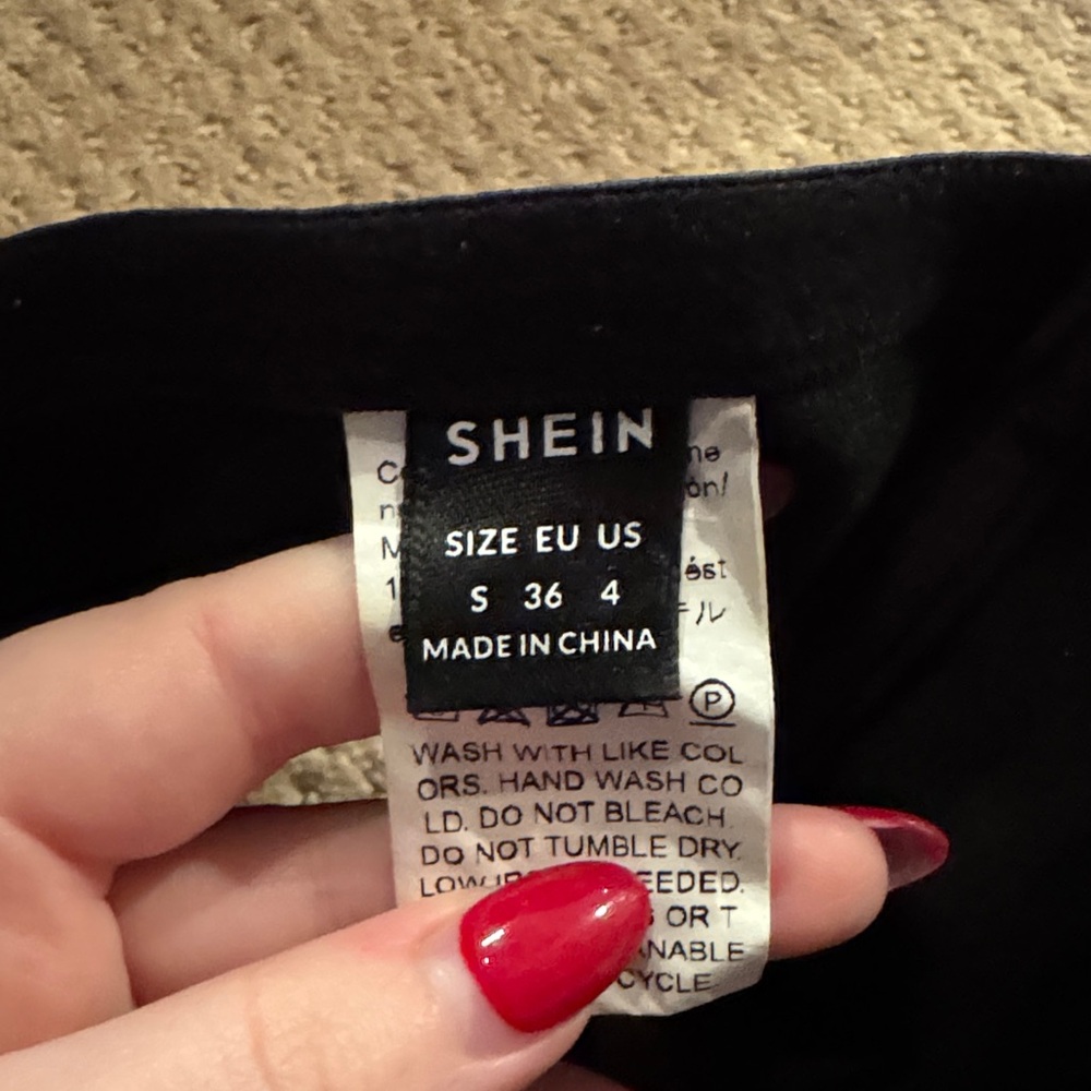SHEIN Black Faux Leather Bandeau - Picture 4 of 4